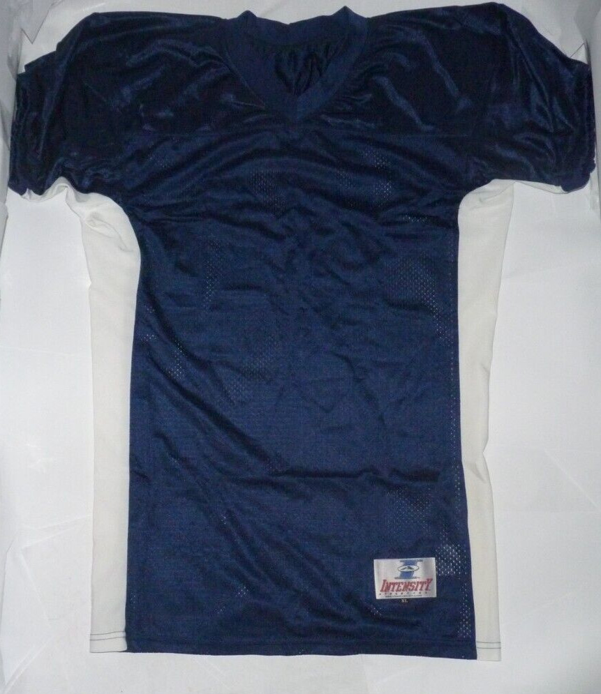 NEW INTENSITY Football Practice Jersey Shirt Men XL X-Large Blue NIP 74ST
