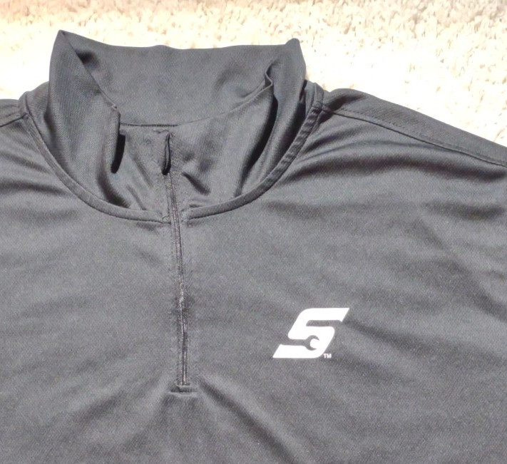 Snap-On Tools Men's Size XL Shirt Black 1/4 Quarter-Zip Performance Pullover gallery