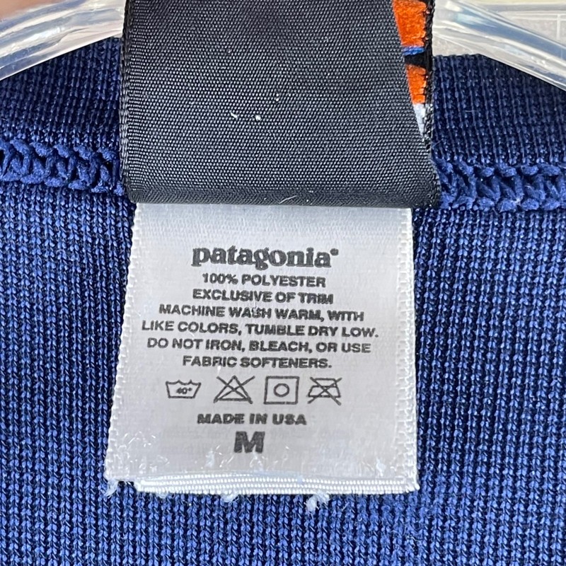 Patagonia Capilene Base Layer Mens M Navy Blue Long Sleeve Thermal Shirt USA gallery