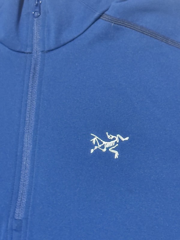 Arc'teryx Cormac Zip Neck Mens Medium Blue Performance Outdoor Running Pullover gallery