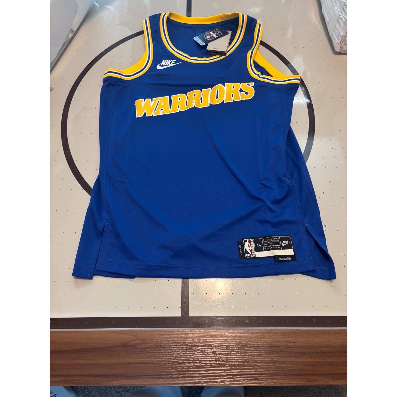 Nike Golden State Warriors Classic Edition HWC Jersey Blue Mens Size 44 Medium gallery
