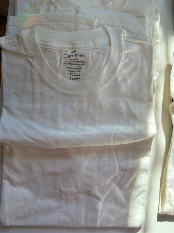 New $105 Calvin Klein J.Crew Emporio Armani 9 Cotton Crew Neck T-Shirt Size M gallery