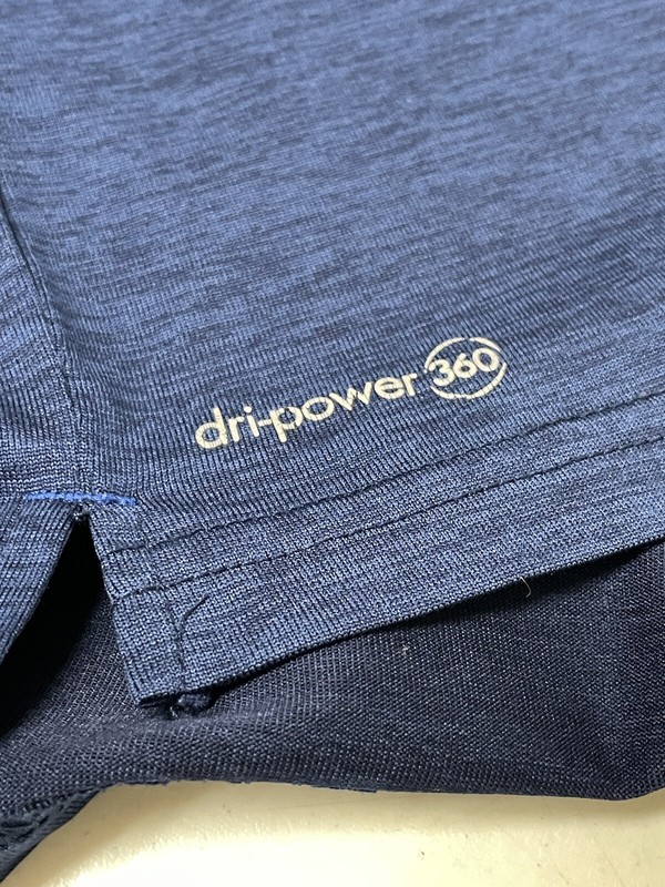 Russell Dri-Power 360 T Shirt BOYS 2XL 36x26 SS Heather Blu Lightweight Poly EUC gallery