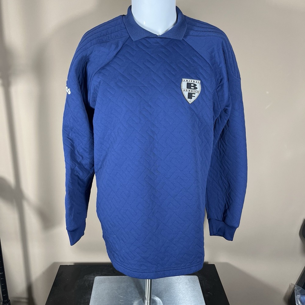 Sondico Premier Goalkeeper Shirt Mens Medium Blue Padded Long Sleeve Soccer Top