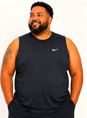 Nike Dri-FIT Men’s Black Sleeveless Tank Moisture Wicking Running Big & Tall 3X