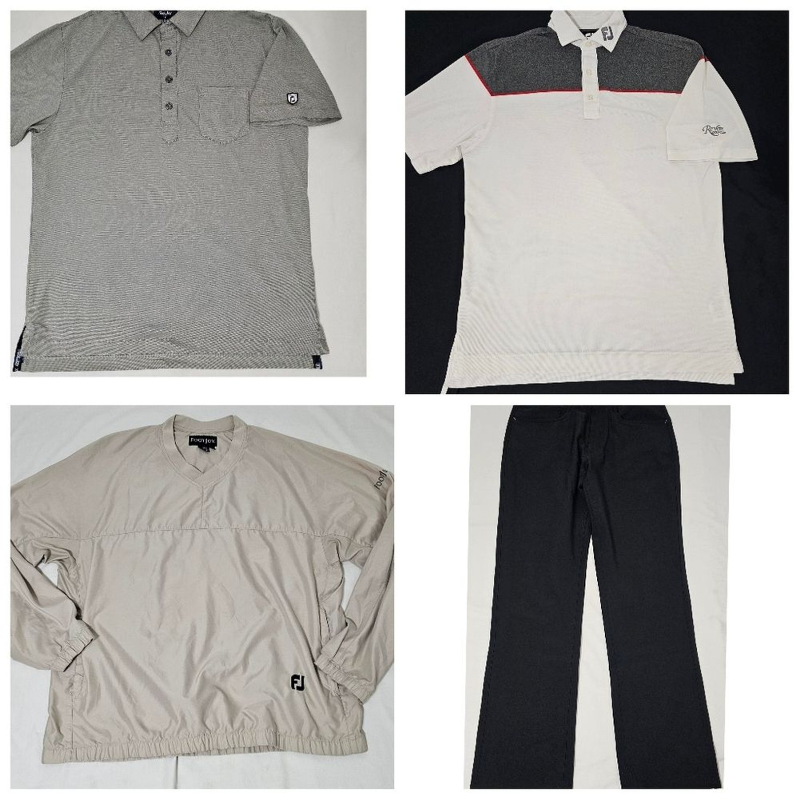 FootJoy Men’s Golf Apparel Bundle | Polo Shirts, Pullover & Pants | Size M 32x32 gallery