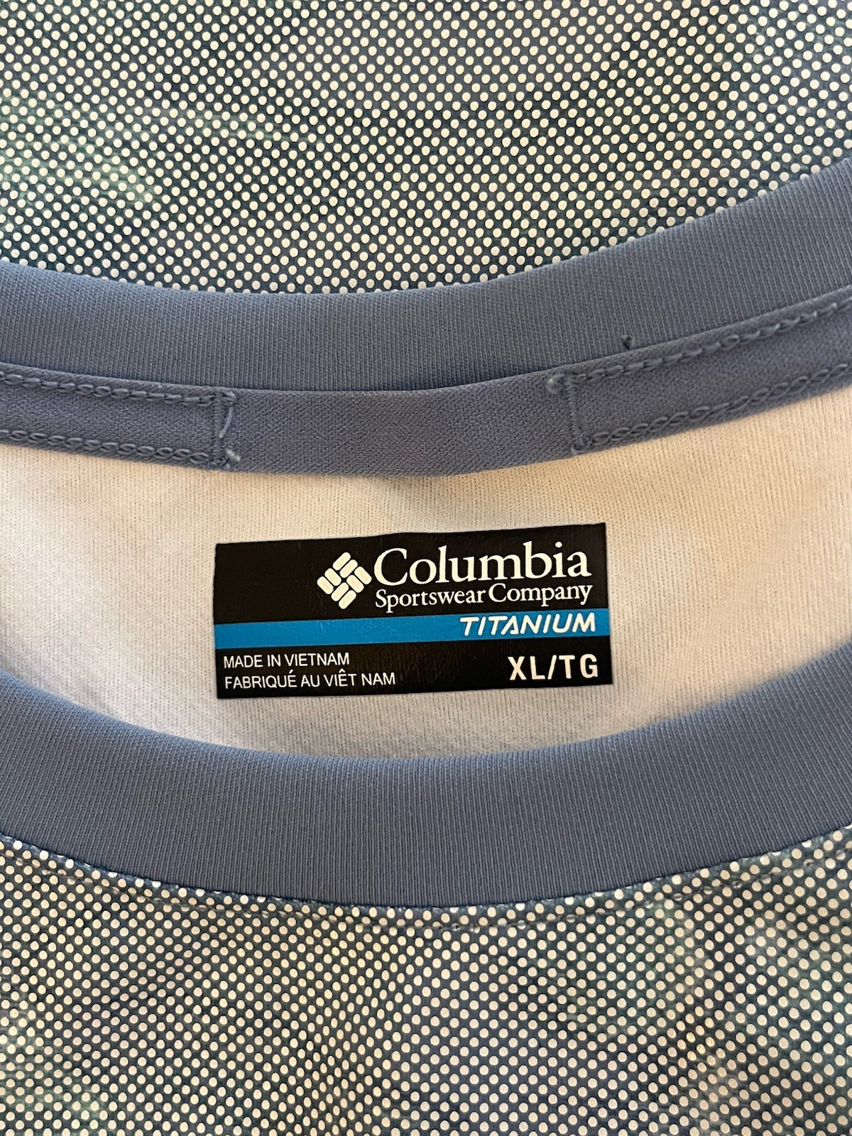 Men’s XL Columbia Titanium UPF 50 Sun Deflector Dots Shirt Omni Wick Omni Shade gallery