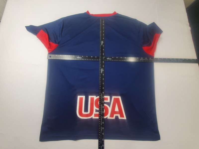 USA Jersey Shirt Men's Size XL Blue Red White Short Sleeve Rhinox Logo Adult Top gallery