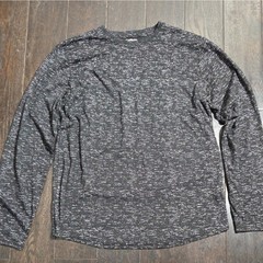 Carbon Men’s Thermal Black Long Sleeve Shirt Size Large