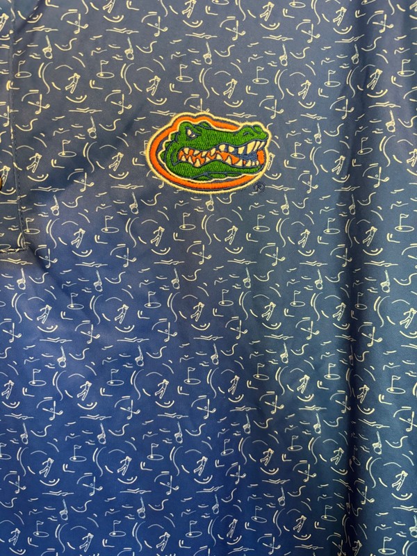 NWT Colosseum University Florida Gators Men's Polo/Golf Shirt Blue Size XLarge gallery