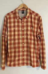 REI Co-op Plaid Roll Tab Shirt Men’s M Long Sleeve Vented Hiking Outdoor