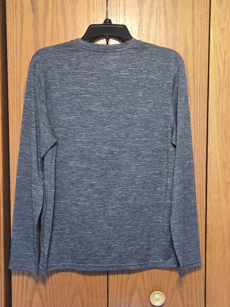 Men's Gray Champion Performance Vapor Long Sleeve T-Shirt Size Medium gallery