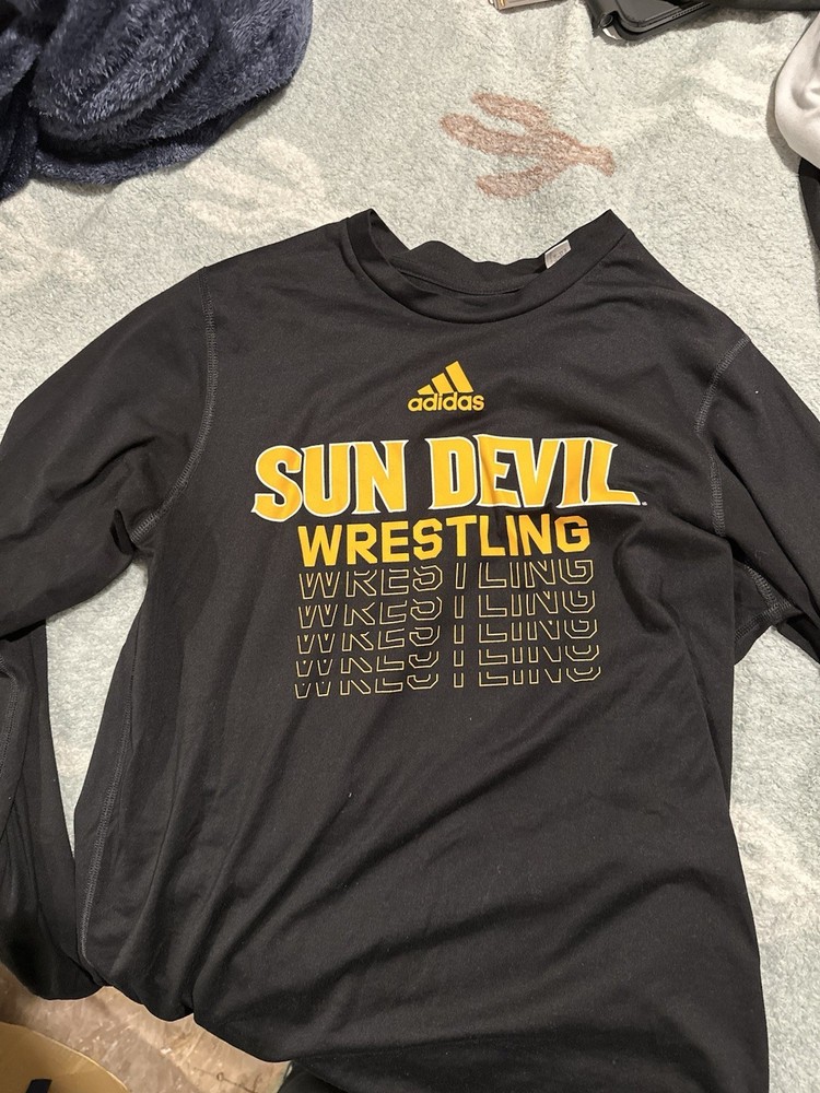 Sun Devil Wrestling Adidas Dri Fit T-Shirt Men's Size Medium