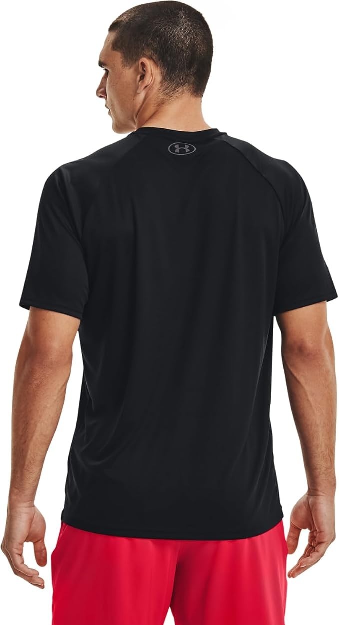 Under Armour Men's Velocity 2.0 Short Sleeve T Shirt Black / Pitch Gray, X-Large gallery