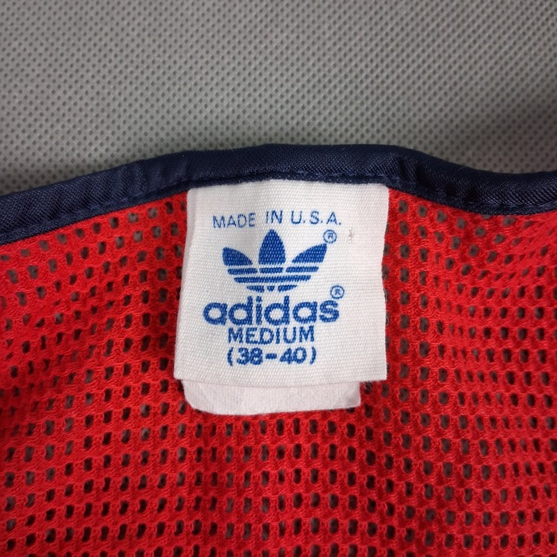 Vintage Adidas Tank Top Size Medium 38-40 Men Athletic Mesh Pullover Made In USA gallery