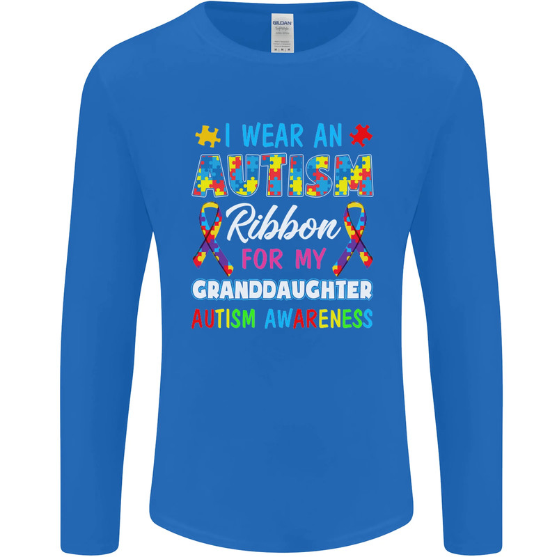 Autism Ribbon For My Granddaughter Autistic Mens Long Sleeve T-Shirt gallery
