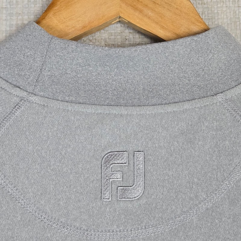 FOOTJOY x RIVER FOREST CC Mens Large Thick Mock Neck Long Sleeve Golf Shirt gallery