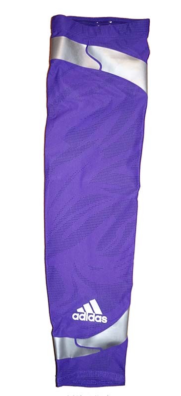 NWT Adidas Men's Techfit Powerweb GFX Compression Arm Elbow Sleeve - Purple gallery