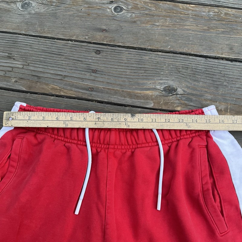 Nike Just Do It Heavyweight Sweatpants Men's Large Red White Sports BV5535-657 gallery