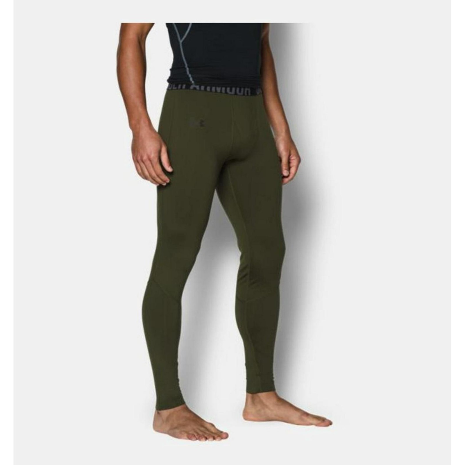 Under Armour UA ColdGear® Infrared Fitted Leggins for men XL Artillery Green NWT gallery