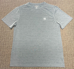 Champion Performance Shirt Mens Medium Gray Short Sleeve Pullover Athletic Sport