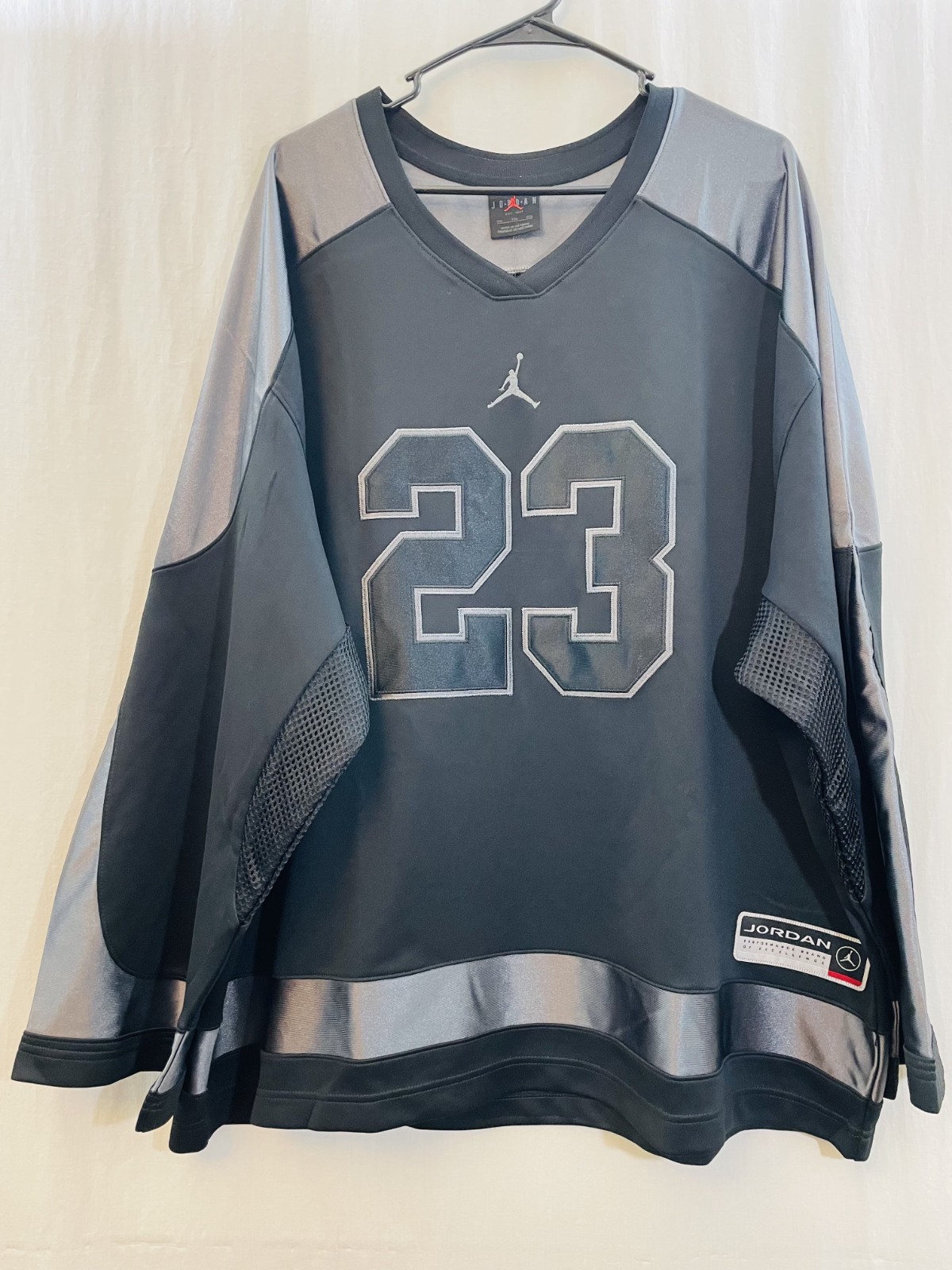 Nike Jordan Brooklyn Collegiate Hockey Jersey Black HV0109-010 Men's XXL NWT $90 gallery