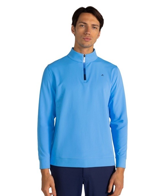 $150 Redvanly Men's Fallon Quarter Zip Top - R2588 - Iceberg - Medium-New Tags gallery