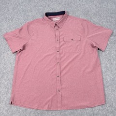 Avalanche Button Up Casual Outdoor Hiking Short Sleeve Shirt Men’s Size XXL Pink