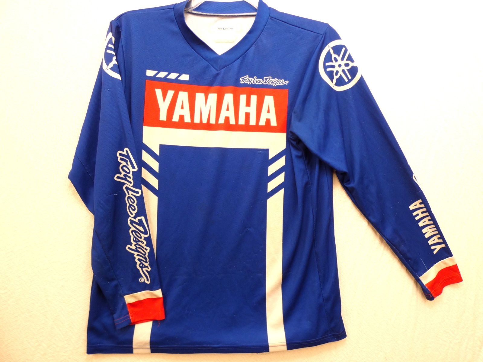 Troy Lee Designs Yamaha GP Motocross Jersey Mens M Blue Long Sleeve Racing Mesh gallery