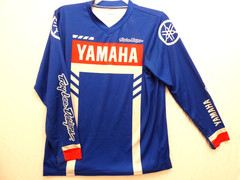 Troy Lee Designs Yamaha GP Motocross Jersey Mens M Blue Long Sleeve Racing Mesh