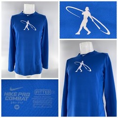Nike Swingman Pro Combat Shirt Men M Blue Polyester Spandex YGI F5-21