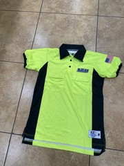 Cliff Keen Athletic Shirt Women’s Small Yellow Black Referee ButtonPolo Made USA
