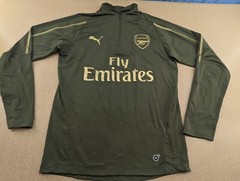Arsenal Puma 2017-2018 Youth XL Football Jersey Drill top 1/4 Zip Green