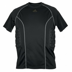 Adidas Force Mens Size M Compression Padded Shirt Short Sleeve Football Soccer