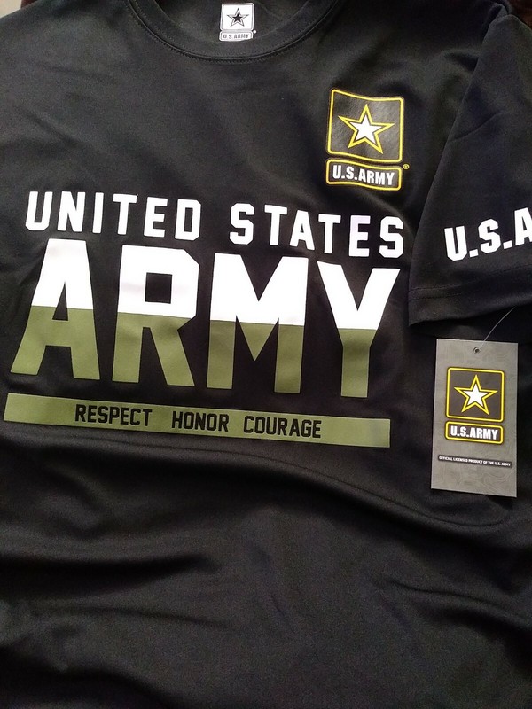 U.S. Army Strong Emblem Design Men's BLACK T-shirt STYLE GA34898001 SIZE XL NWT gallery