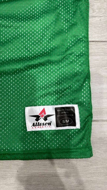 Alleson Athletic Buford Lacrosse Reversible Jersey Green White S/M Tank Top gallery