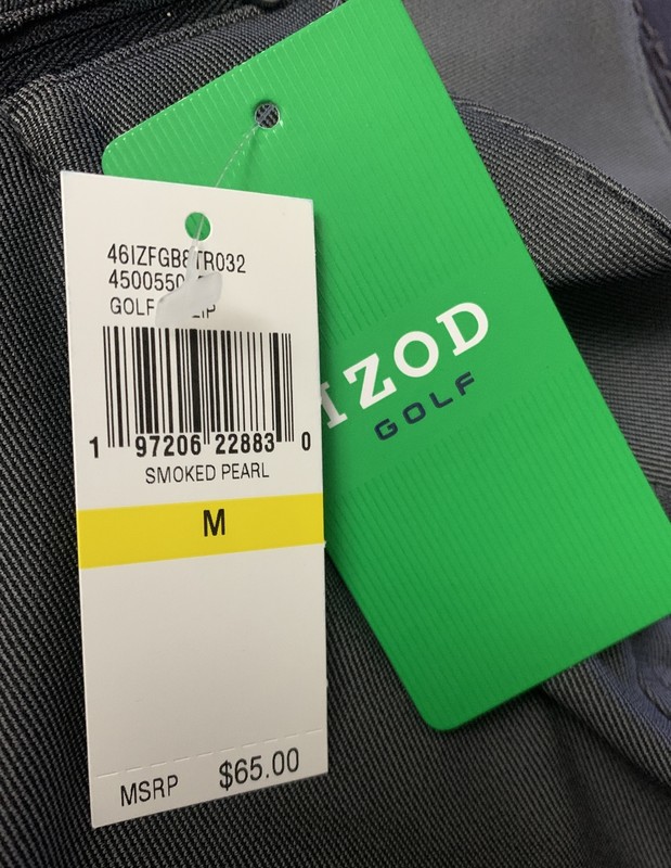 NWT Izod Golf 1/4 Zip Pullover LS Shirt Mens Size Medium Gray Lightweight D5 gallery