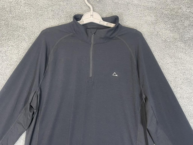 Paradox Pullover Mens XL Black Drirelease Repreve 1/4 Zip Long Sleeve Shirt gallery