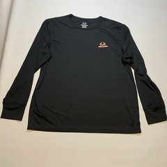 Realtree Men’s Long Sleeve Black/Orange (XL) Base Layer Hunting Hiking Fishing