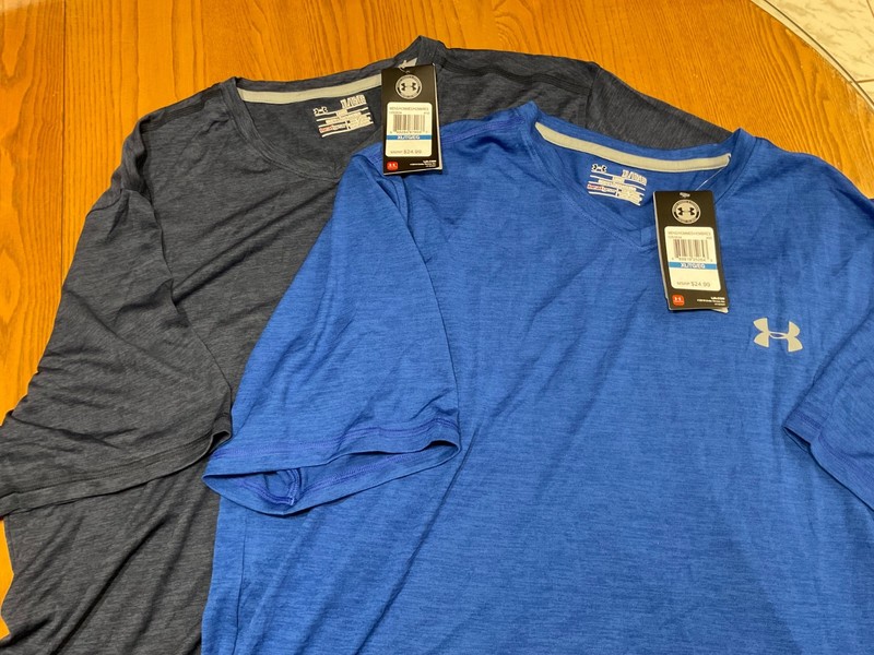 LOT of 2 - Under Armour Men's T-Shirts, Heat Gear XL Loose Fit - Brand New/Tags gallery