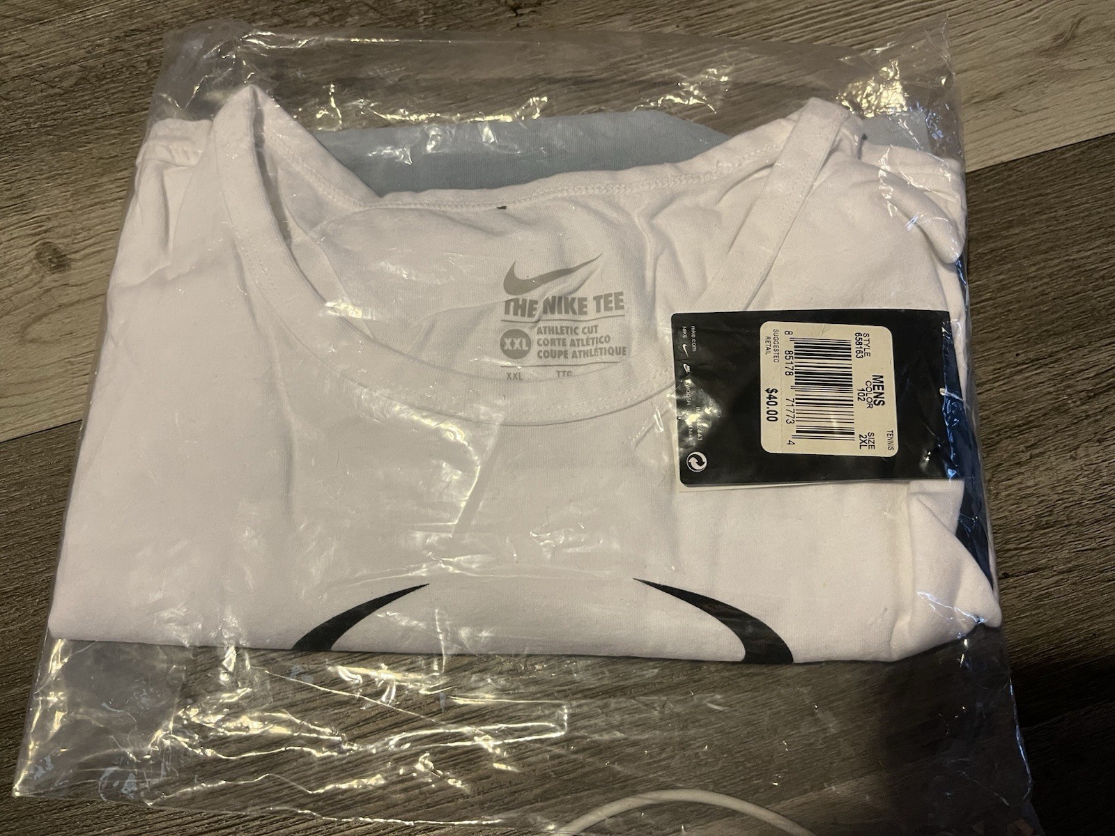 NWT Black & White Ombré Rafa Nadal Bull Logo T, Nike Authentic Merch, Size XXL gallery