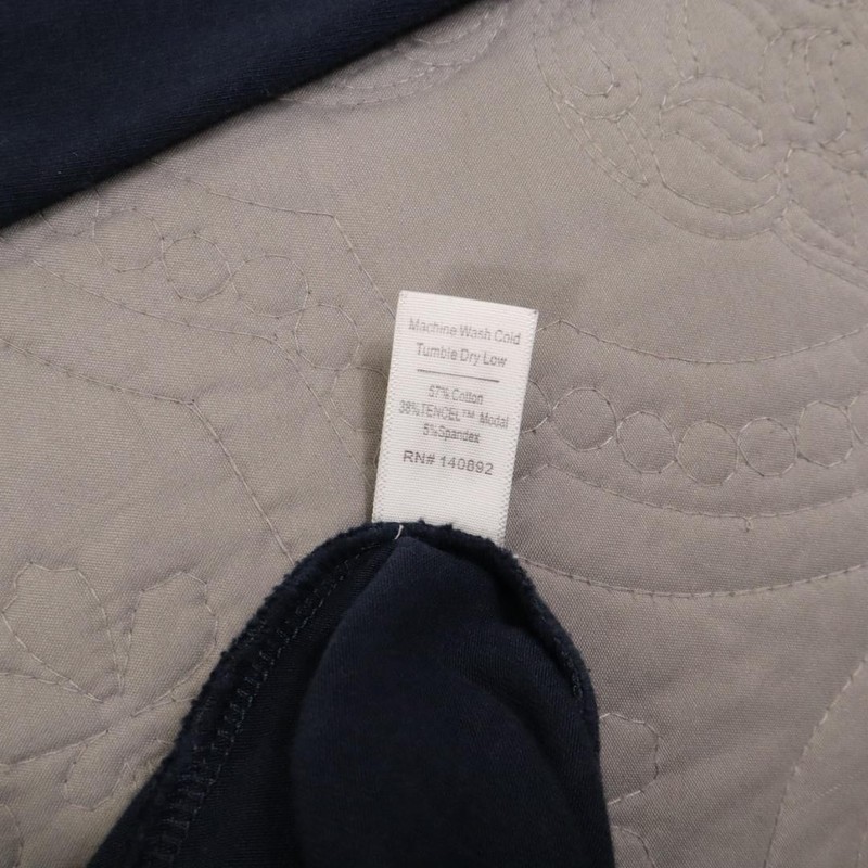 Marine Layer 1/4 Zip Pullover Mens Small Blue Stripe Stretch Long Sleeve Archive gallery