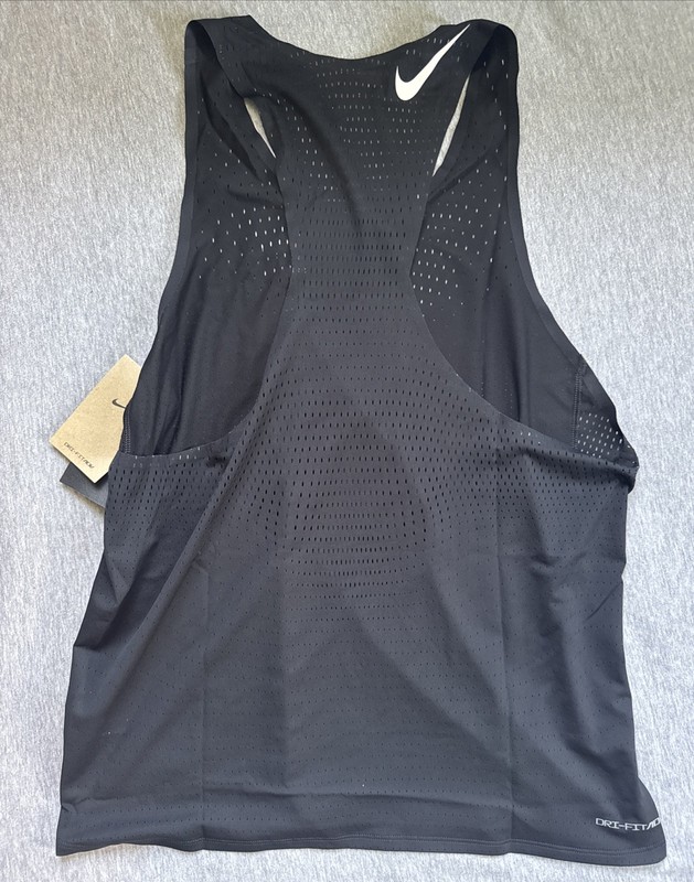 Men’s Nike AeroSwift Dri-FIT ADV Running Tank Top Black FN4231-010 L gallery