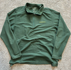 Tommy Bahama IslandZone Supima Cotton 1/4 Zip Long Sleeve Polo Green L