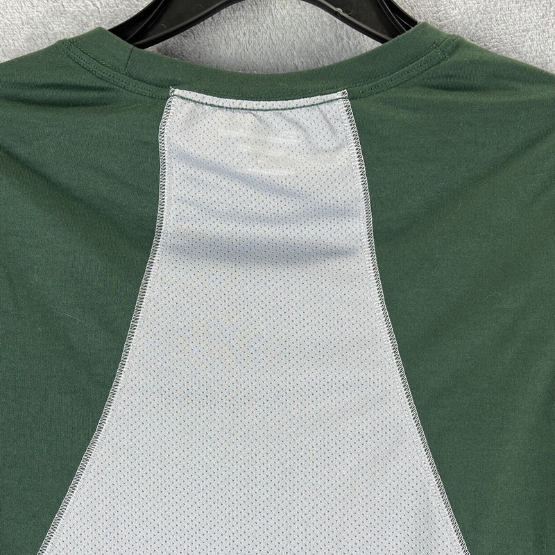 Champion Shirt Adult Small Green Vapor Power Train Mesh Performance Pullover LS gallery