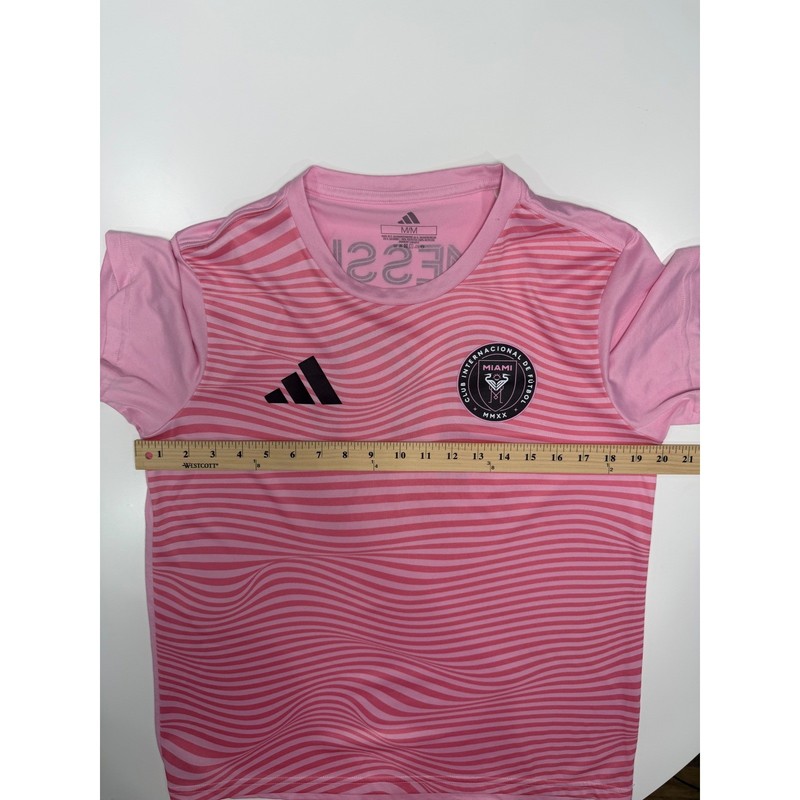 Adidas Inter Miami CF Messi 10 Pink Jersey Mens Medium Soccer Shirt JJ2592 gallery