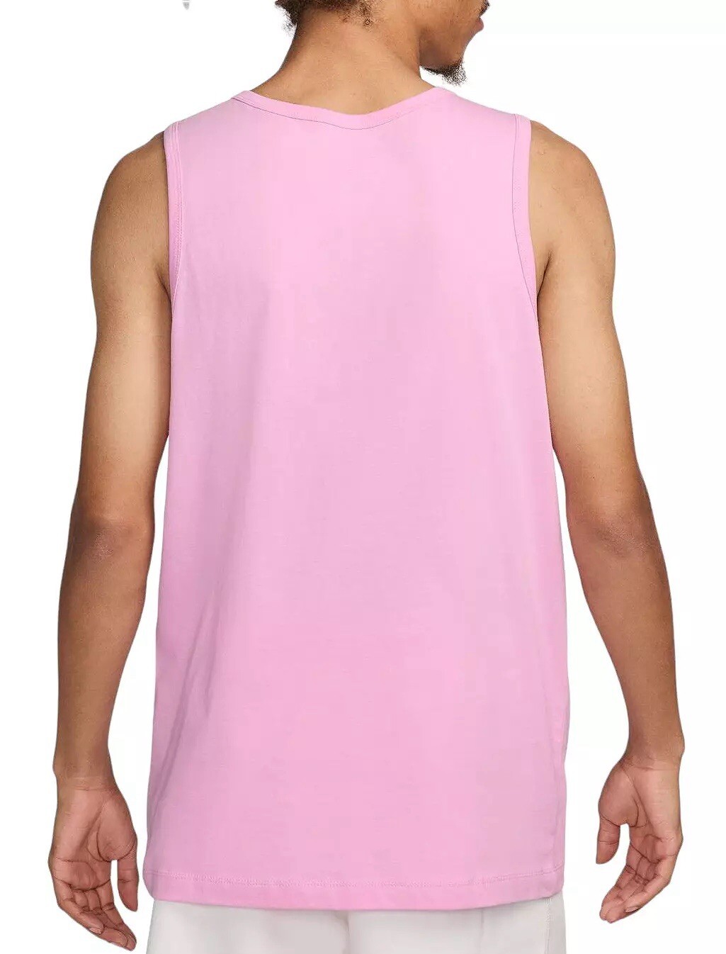 NWT Nike Men's Sportswear Logo Tank Top in pink rose Size Medium gallery