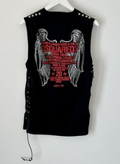New With Tags Rare Runway Dsquared2 Black Studded Tank Top Sleeveless Shirt M