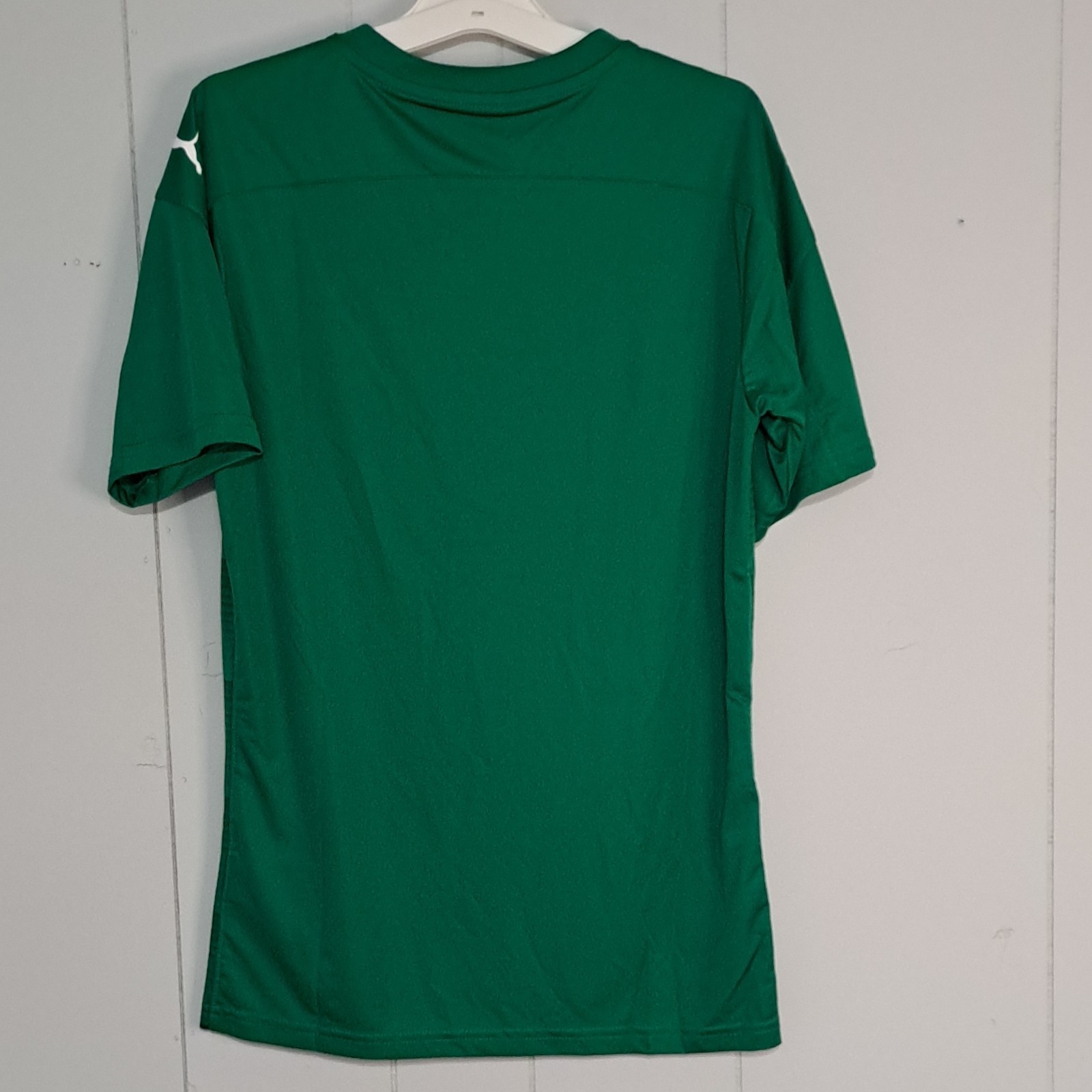 PUMA DryCell Moisture Wicking Green Geometric Jersey T-Shirt Men's S Short Slee… gallery