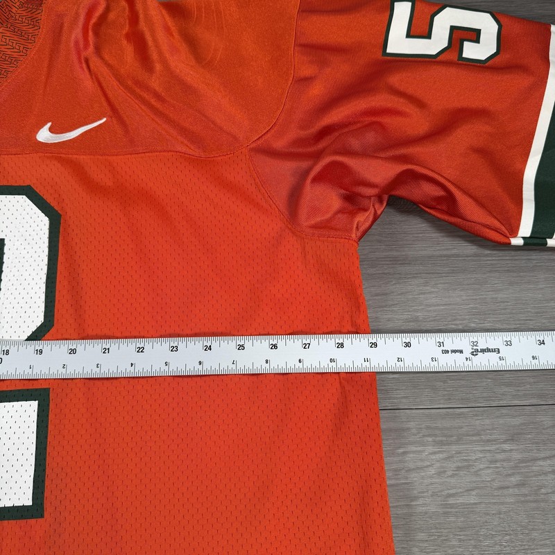 Vintage 90s Miami Hurricanes Ray Lewis #52 Nike College Football Jersey Mens XL gallery
